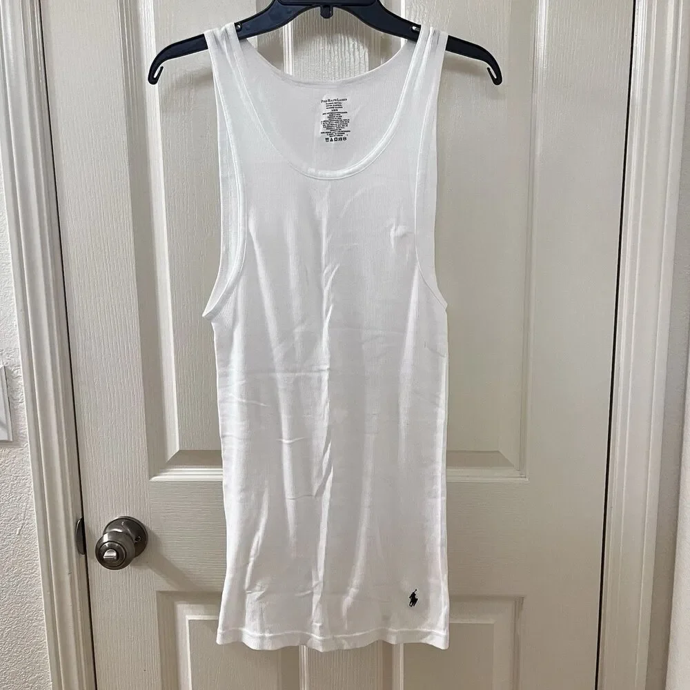 Polo Ralph Lauren Classic Fit Cotton Tank Tops Undershirts Lot of 2 Men's Size L